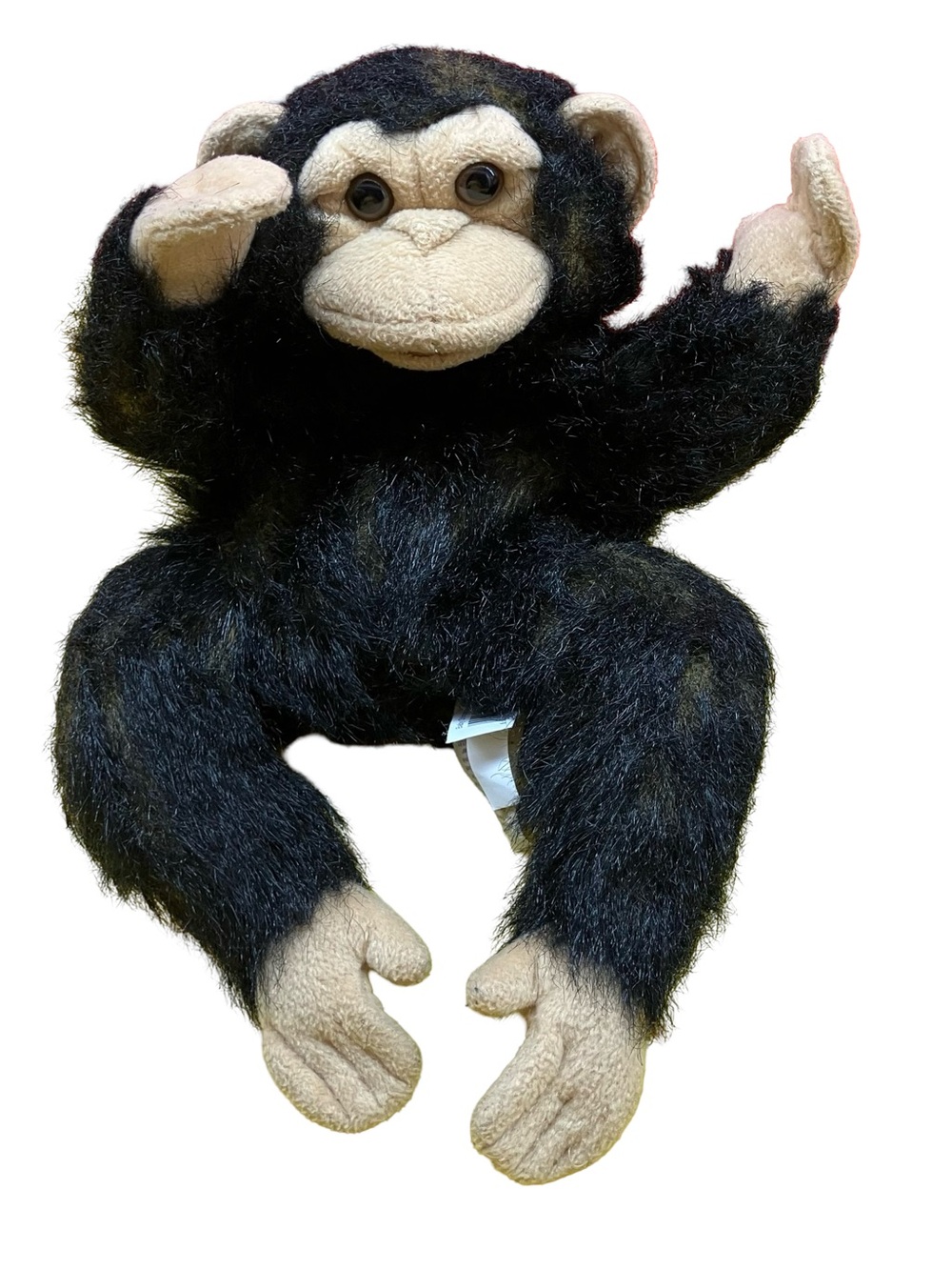 Folkmanis Fuzzy Baby Monkey Chimp Hand Puppet 12" Plush Realistic Stuffed Toy Ed